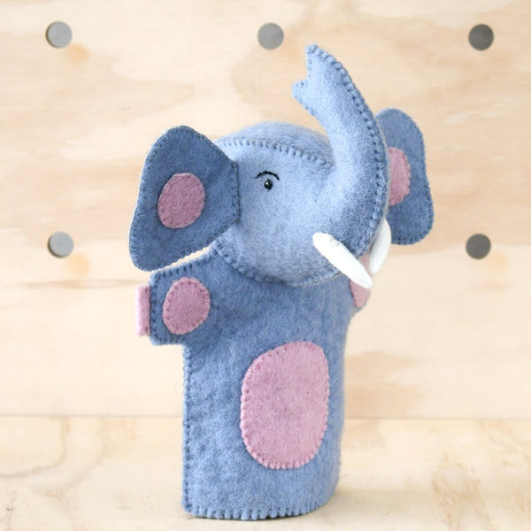 Hand Puppet - Blue Elephant