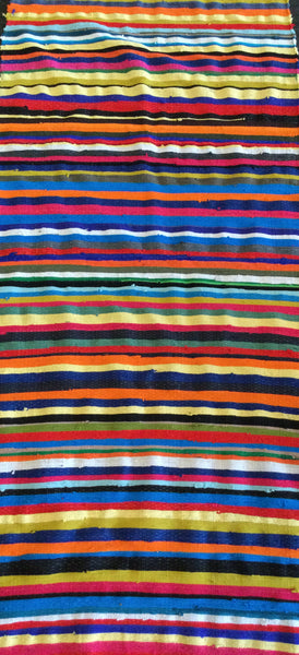 Bright cotton throw