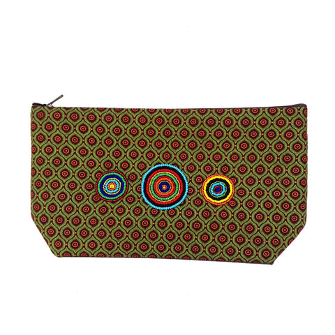 GREEN TOILETRY BAG