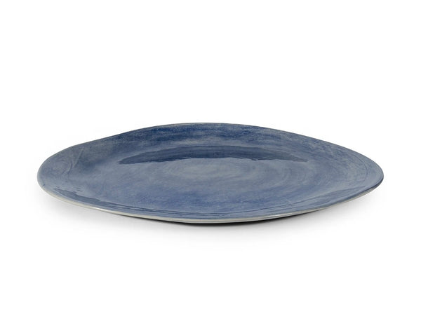 CAKE PLATE-  BLUE