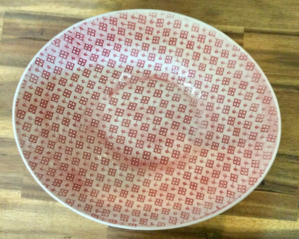 Pebble Salad Bowl Large - Red