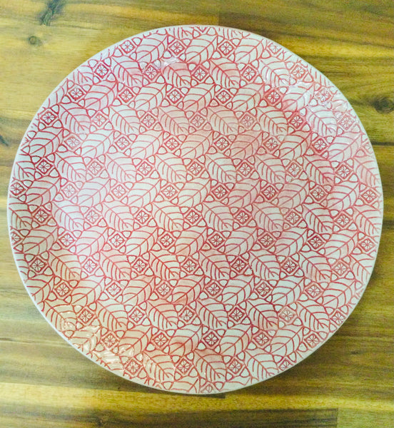 CAKE PLATE-  Red