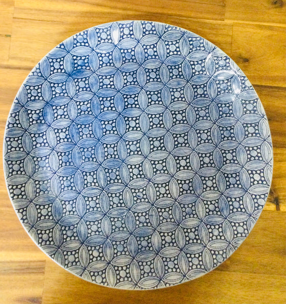 CAKE PLATE-  BLUE