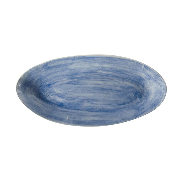 BAMBOO PLATTER BLUE WASH - medium