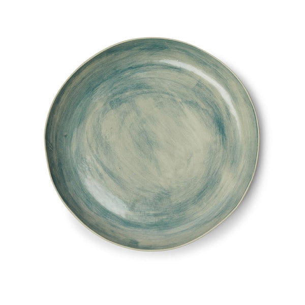 Paella Dish- Washed Green